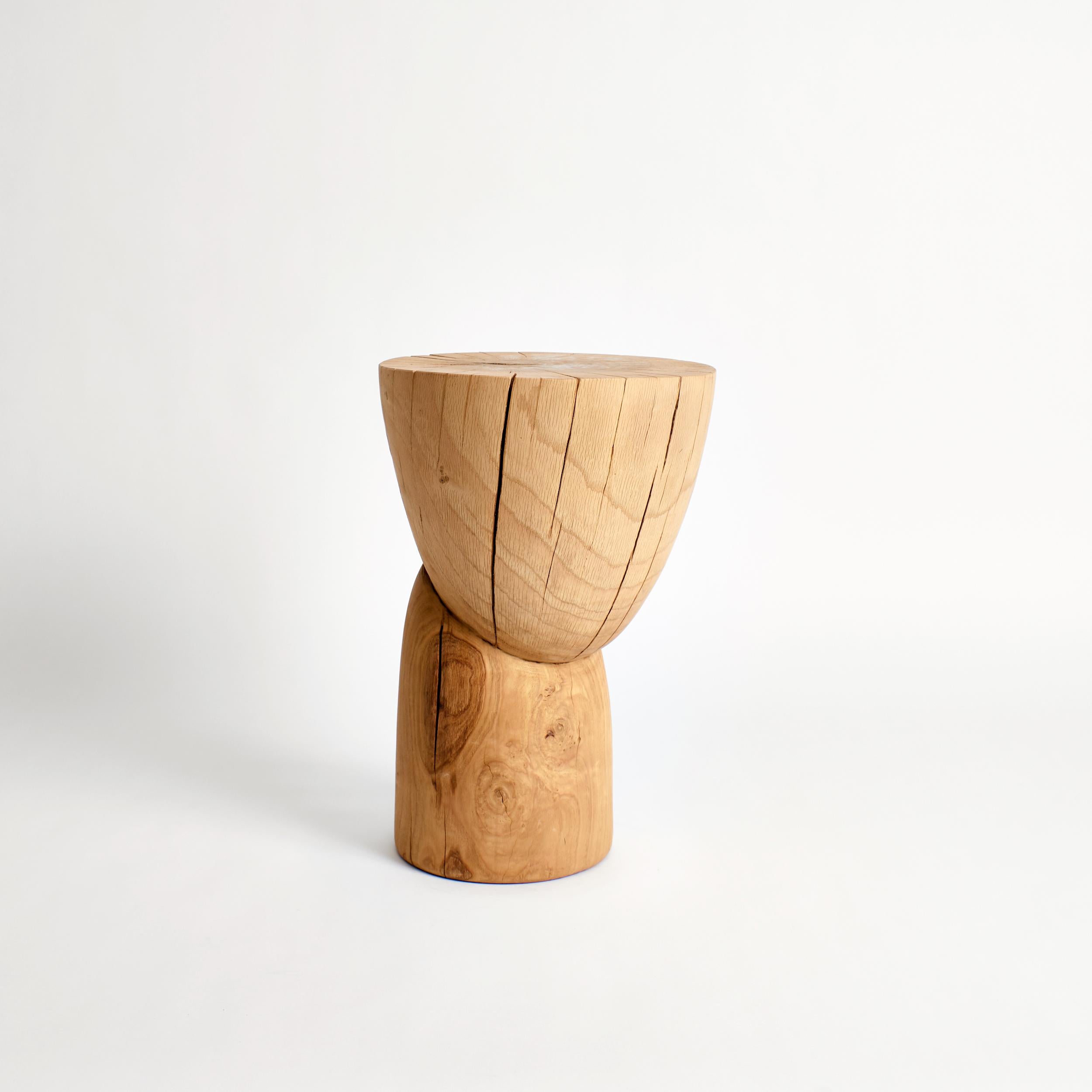 Wooden Side Table in Natural by Project 213A In New Condition In Geneve, CH