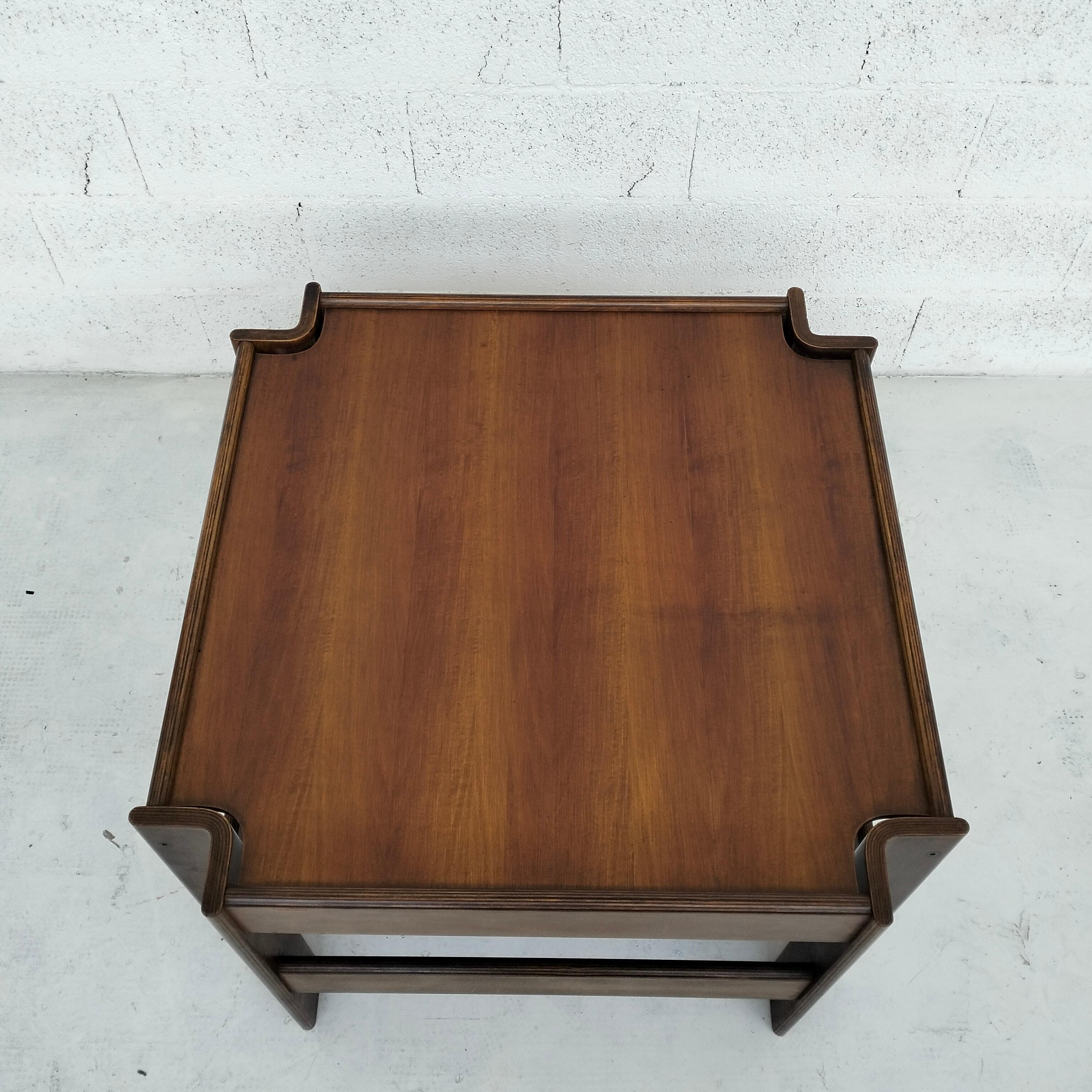 Wooden Side  Table Zelda by Sergio Asti for Poltronova, 1960s  For Sale 2