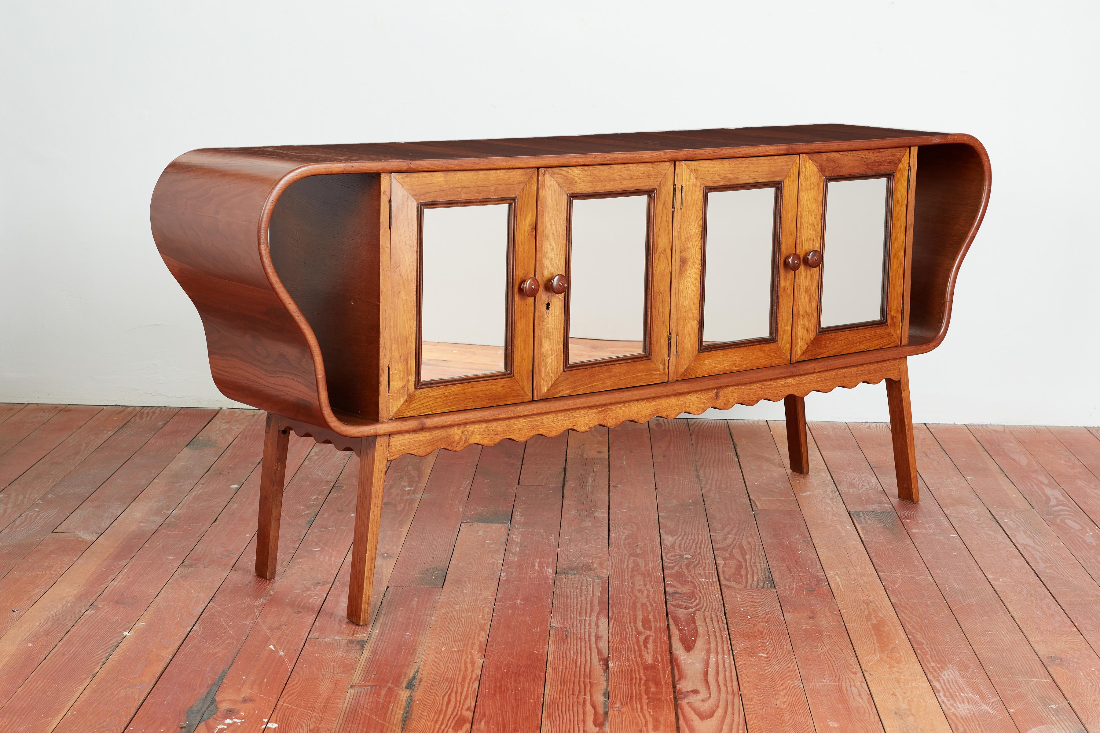 Italian Wooden Sideboard by G. Pulitzer