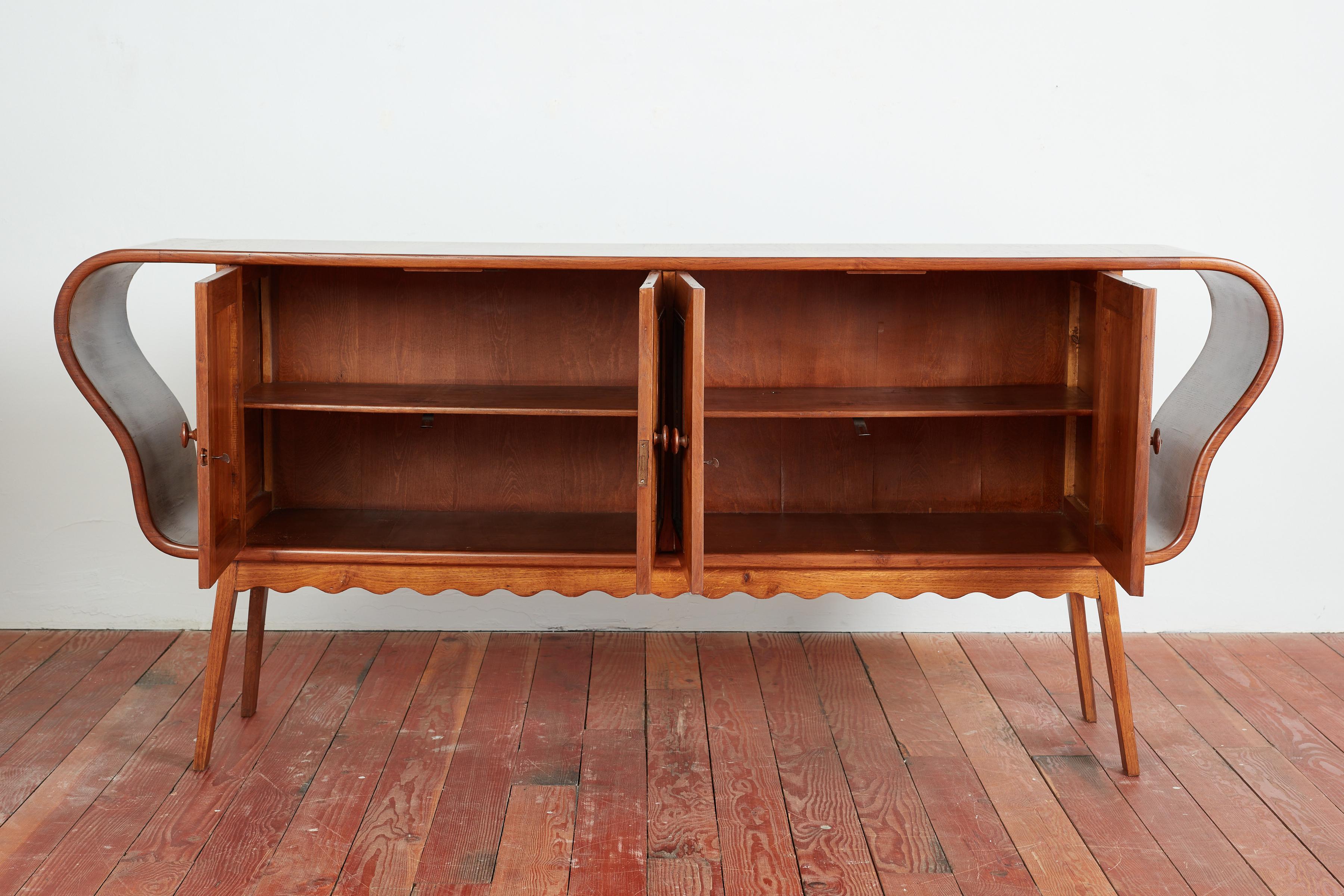 Wooden Sideboard by G. Pulitzer In Good Condition In Beverly Hills, CA