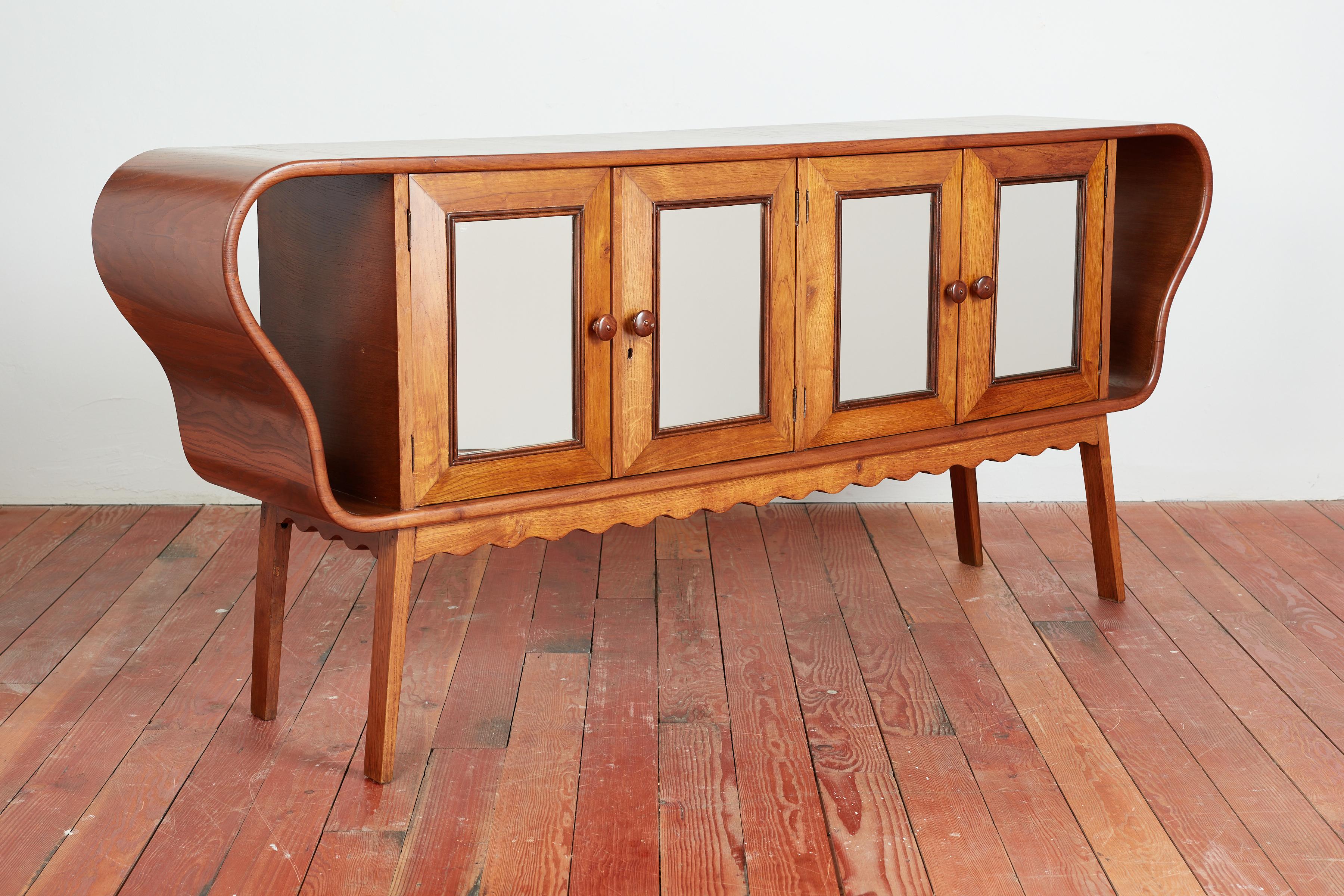 Mid-20th Century Wooden Sideboard by G. Pulitzer