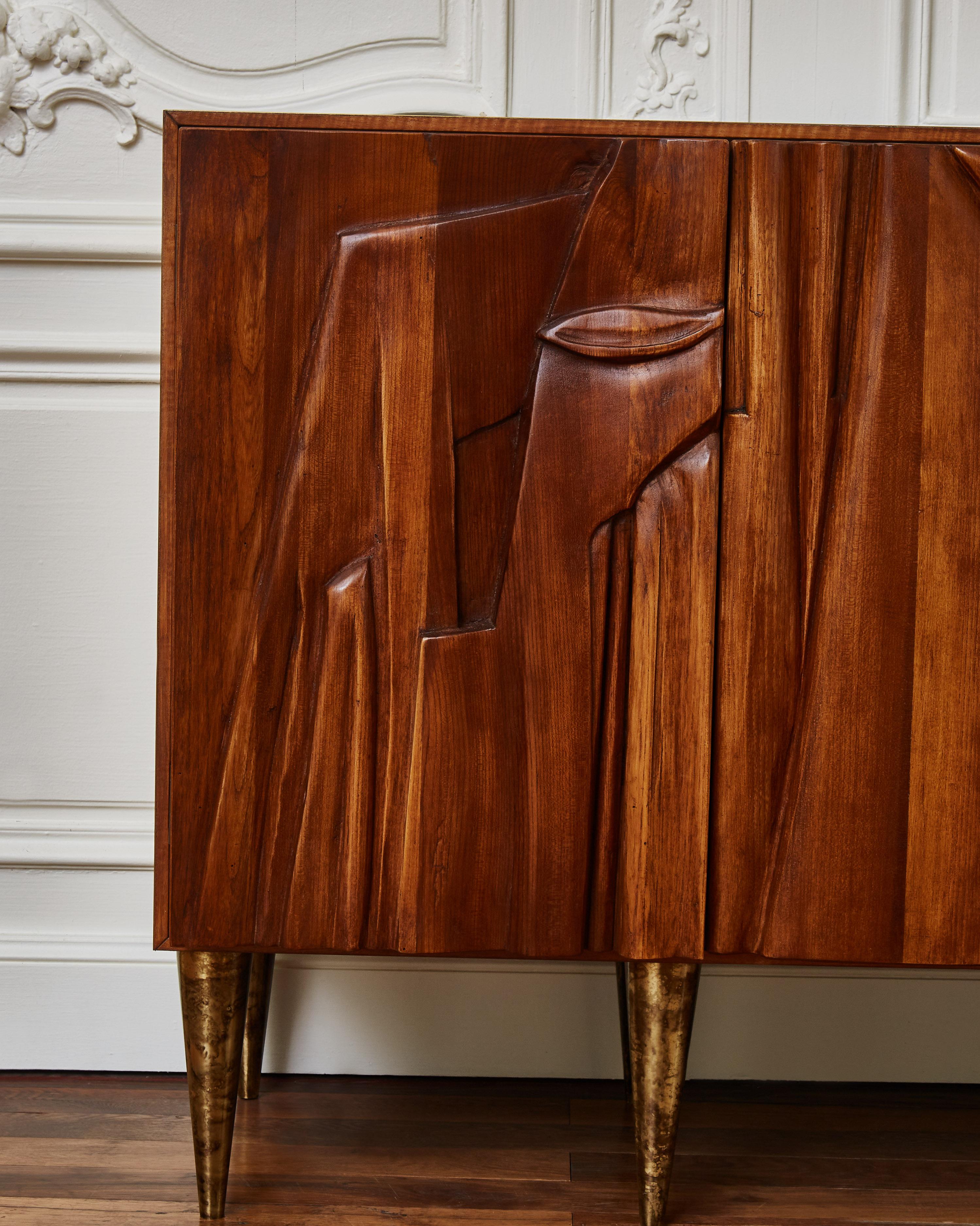 French Wooden Sideboard by Studio Glustin