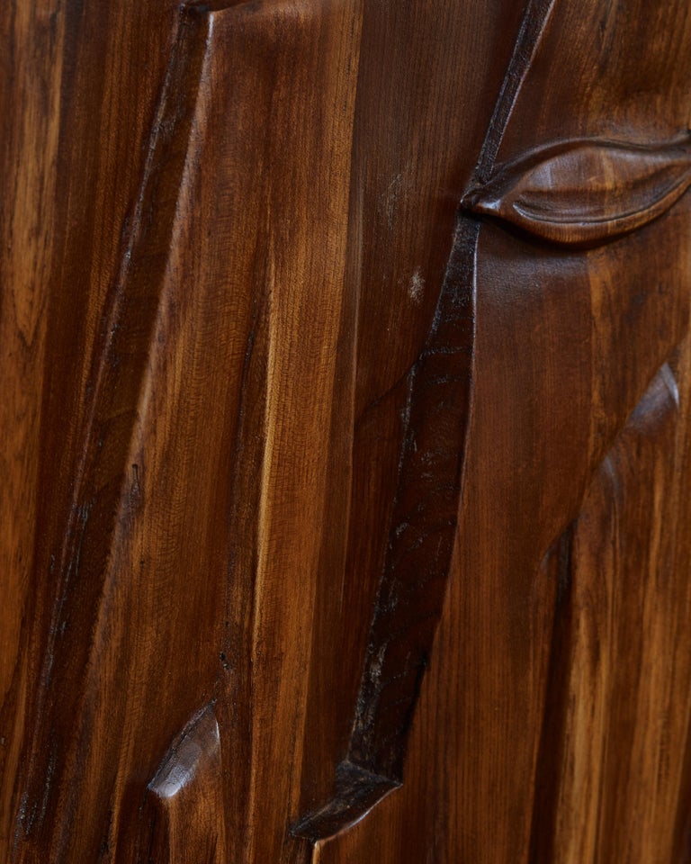 Brass Wooden Sideboard by Studio Glustin For Sale