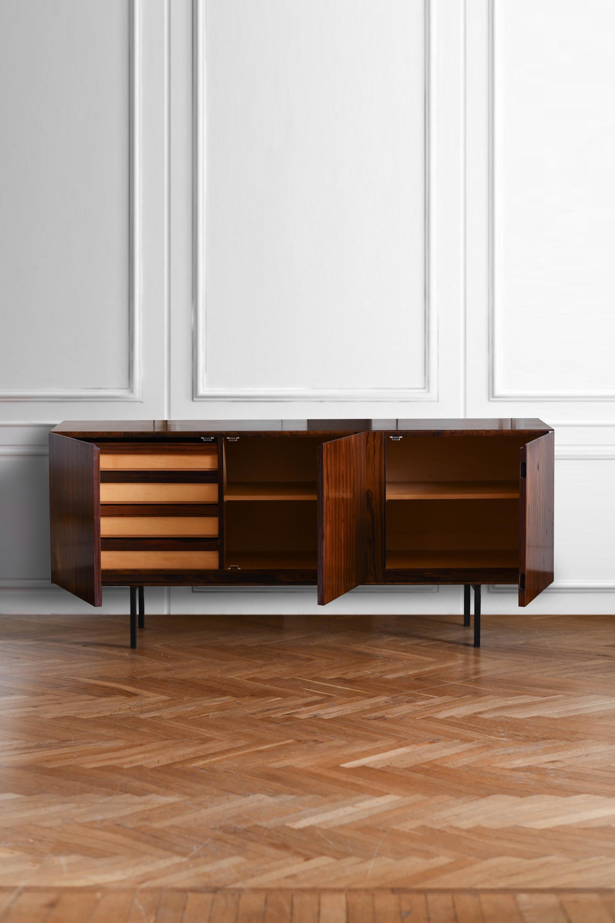 European Wooden Sideboard ME-WA Qualitats Mobel – Konstanz model, 1960s
