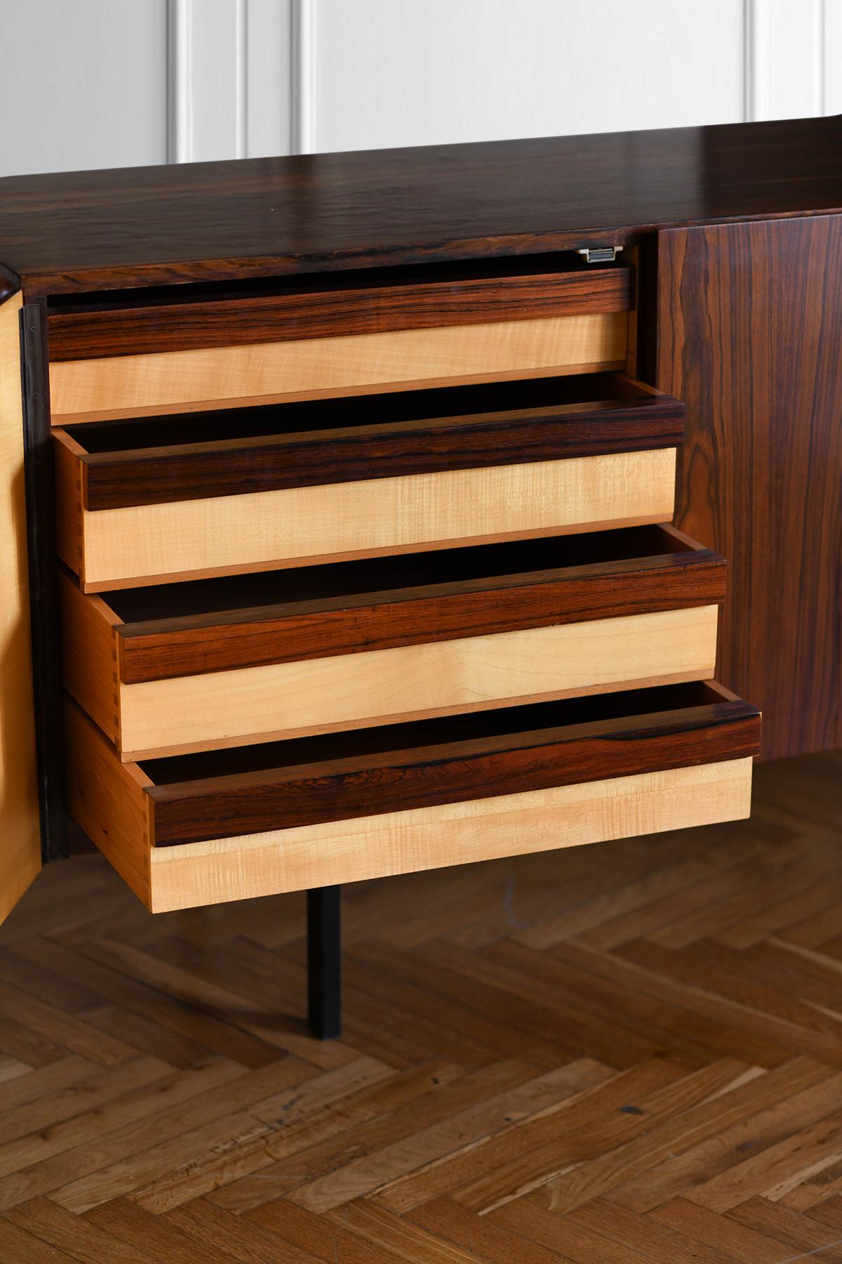 Wooden Sideboard ME-WA Qualitats Mobel – Konstanz model, 1960s 1