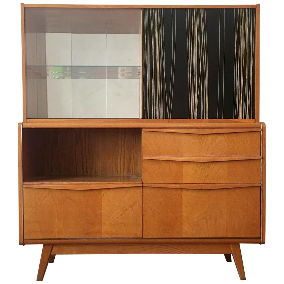 Wooden Sideboard with Bar from Jitona, 1960s For Sale