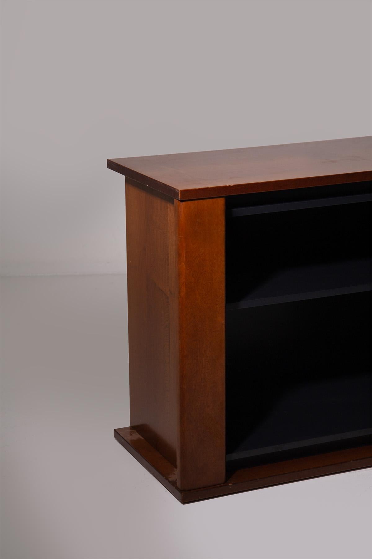 Wooden sideboard with built-in turntable in vendita 5