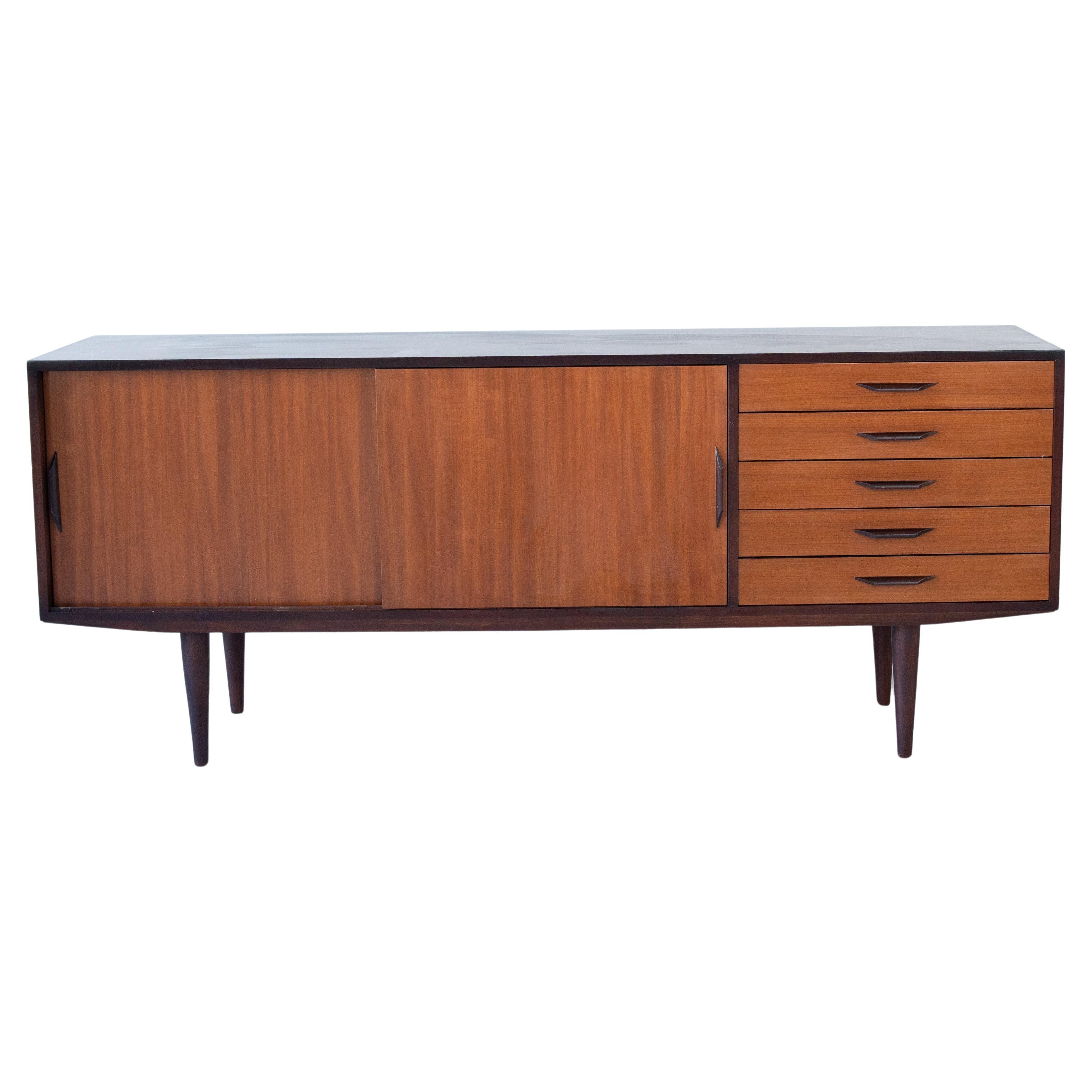 Wooden Sideboard with Sliding Doors  For Sale