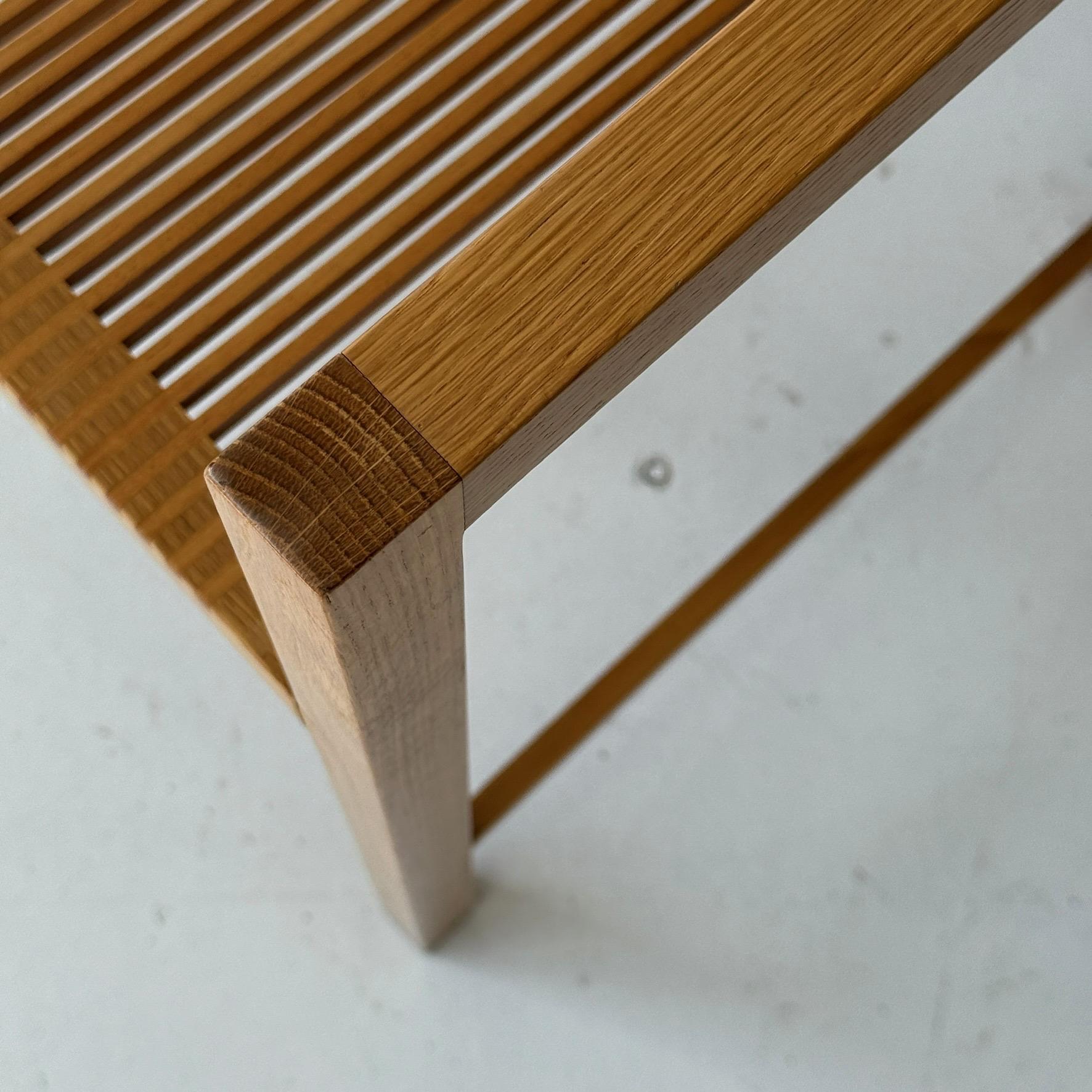 Chaise d'appoint à lattes en bois par Rudy Jan Kokke pour Spectrum Bon état - En vente à Chicago, IL