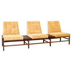 Wooden Slat Sofa Designed by Joaquim Tenreiro, 60's Brazilian Midcentury