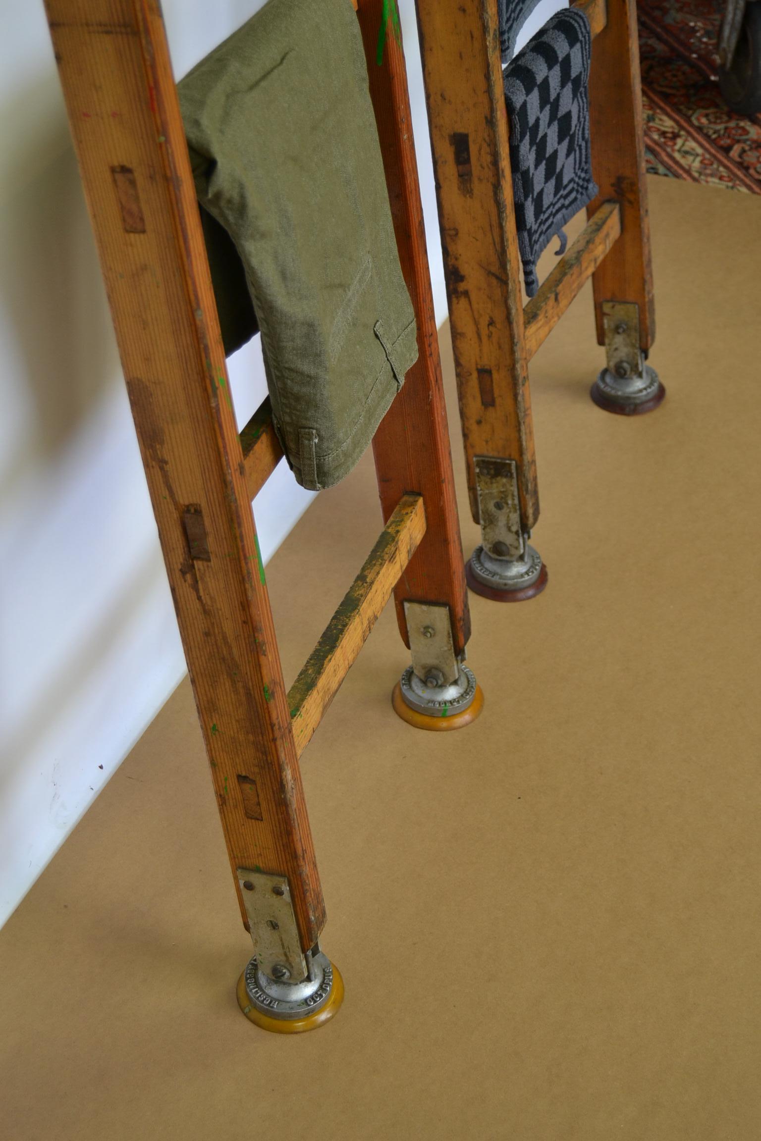 Metal Wooden Slingsby Ladders with Cup Feet, London, UK