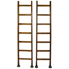 Retro Wooden Slingsby Ladders with Cup Feet, London, UK