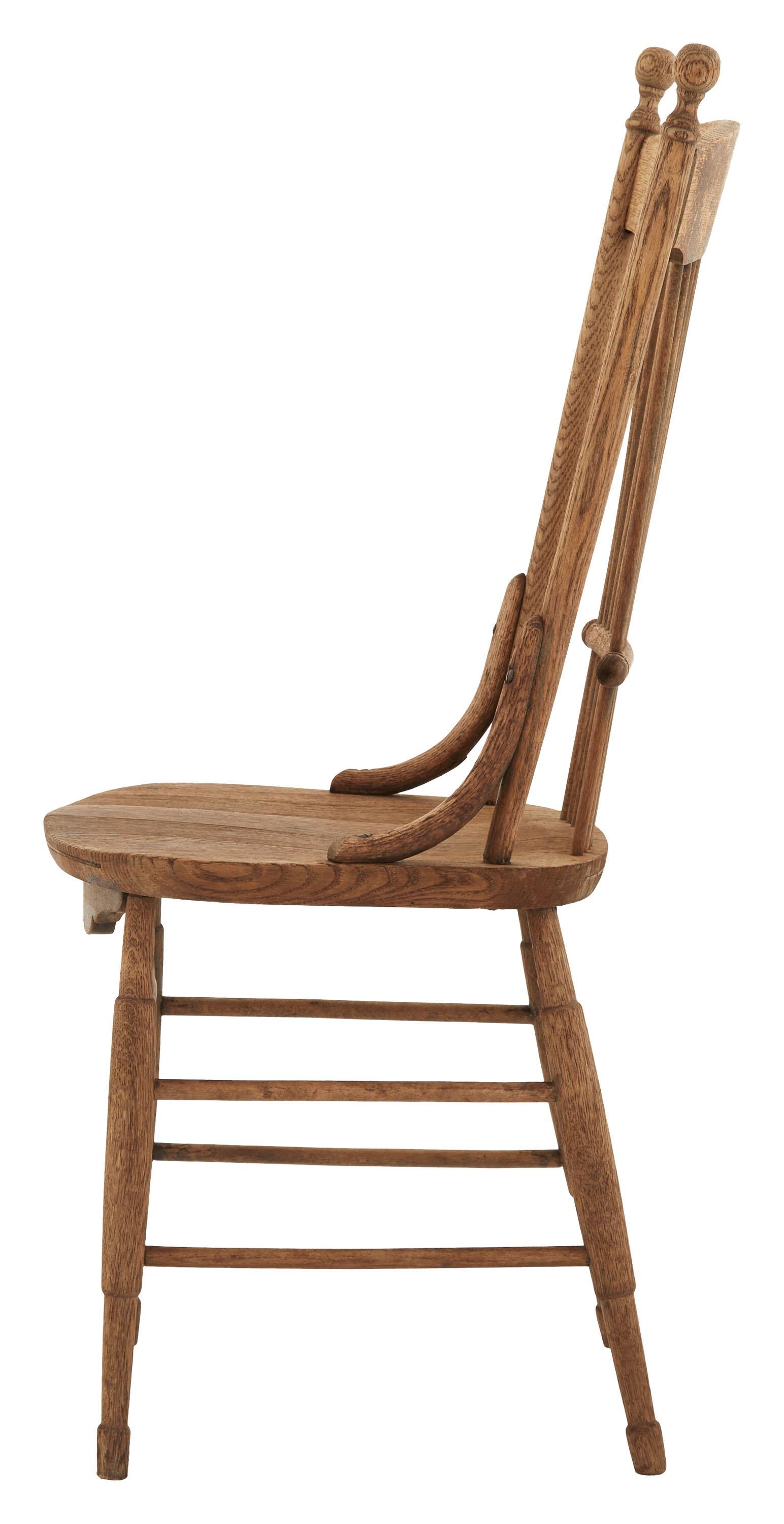 French Wooden Spindle Dining Chair