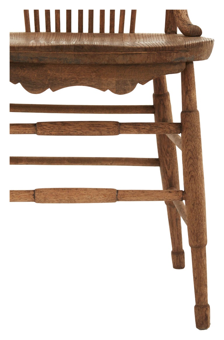 Wooden Spindle Dining Chair at 1stDibs