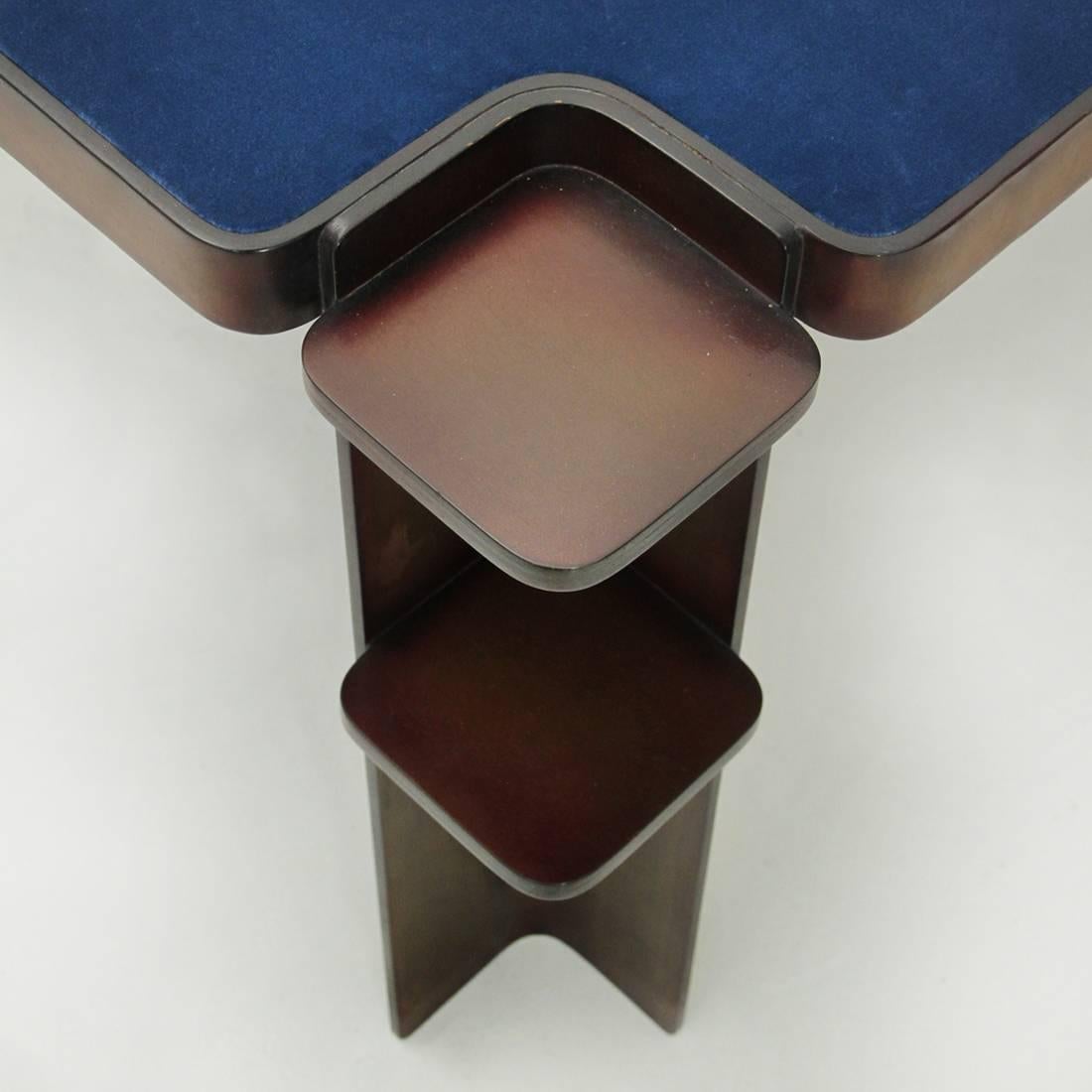 Mid-Century Modern Wooden Square Game Table by Cini & Nils, 1970s