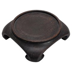 Supporto in legno per porcellana antica cinese o giapponese, XIX-XX secolo