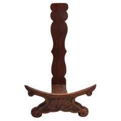 Supporto in legno per porcellana antica cinese o giapponese, XIX/XX secolo