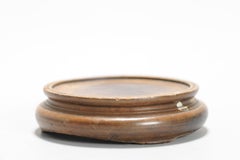 Soporte de madera para porcelana antigua china o japonesa, Siglo XX