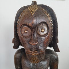 Wooden statue of a warrior