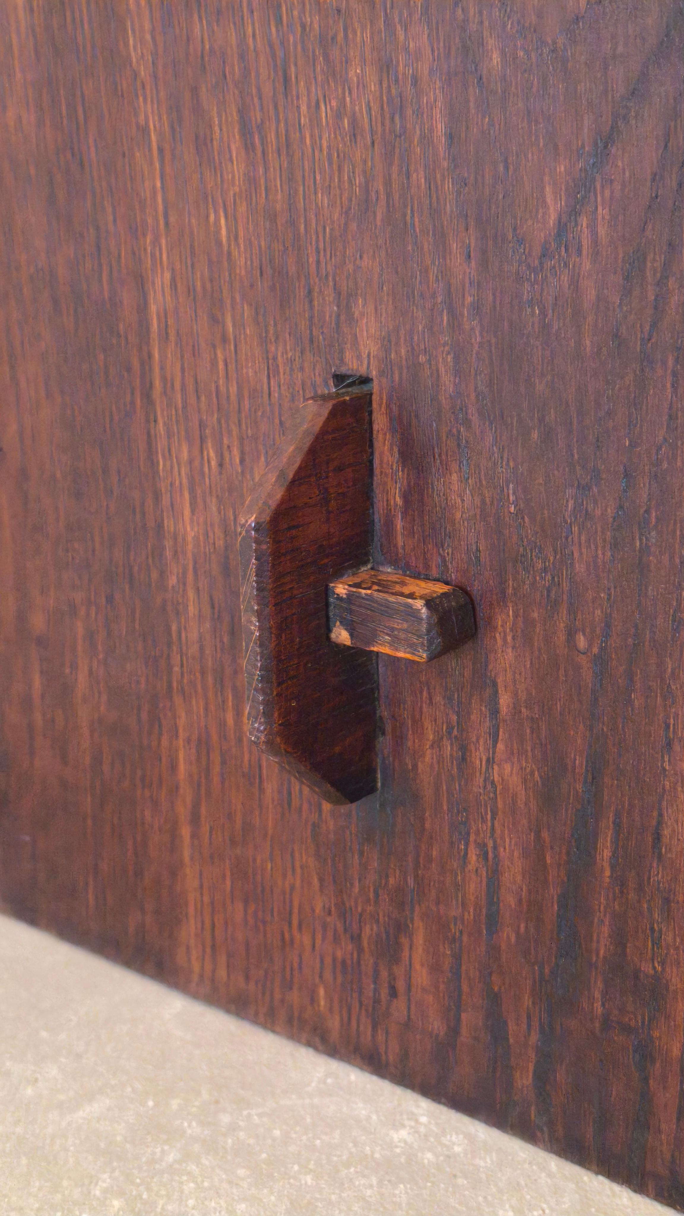 Holzhocker, Kunsthandwerk, Jugendstil, 1910er Jahre im Angebot 3