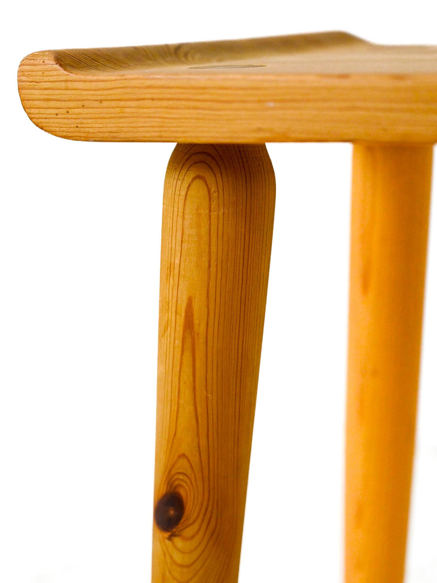 Mid-20th Century Wooden stool attrib. to Carl Malmsten