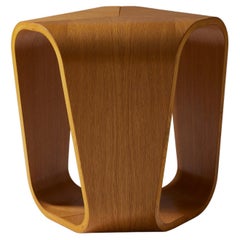 Wooden stool by Enrico Cesana