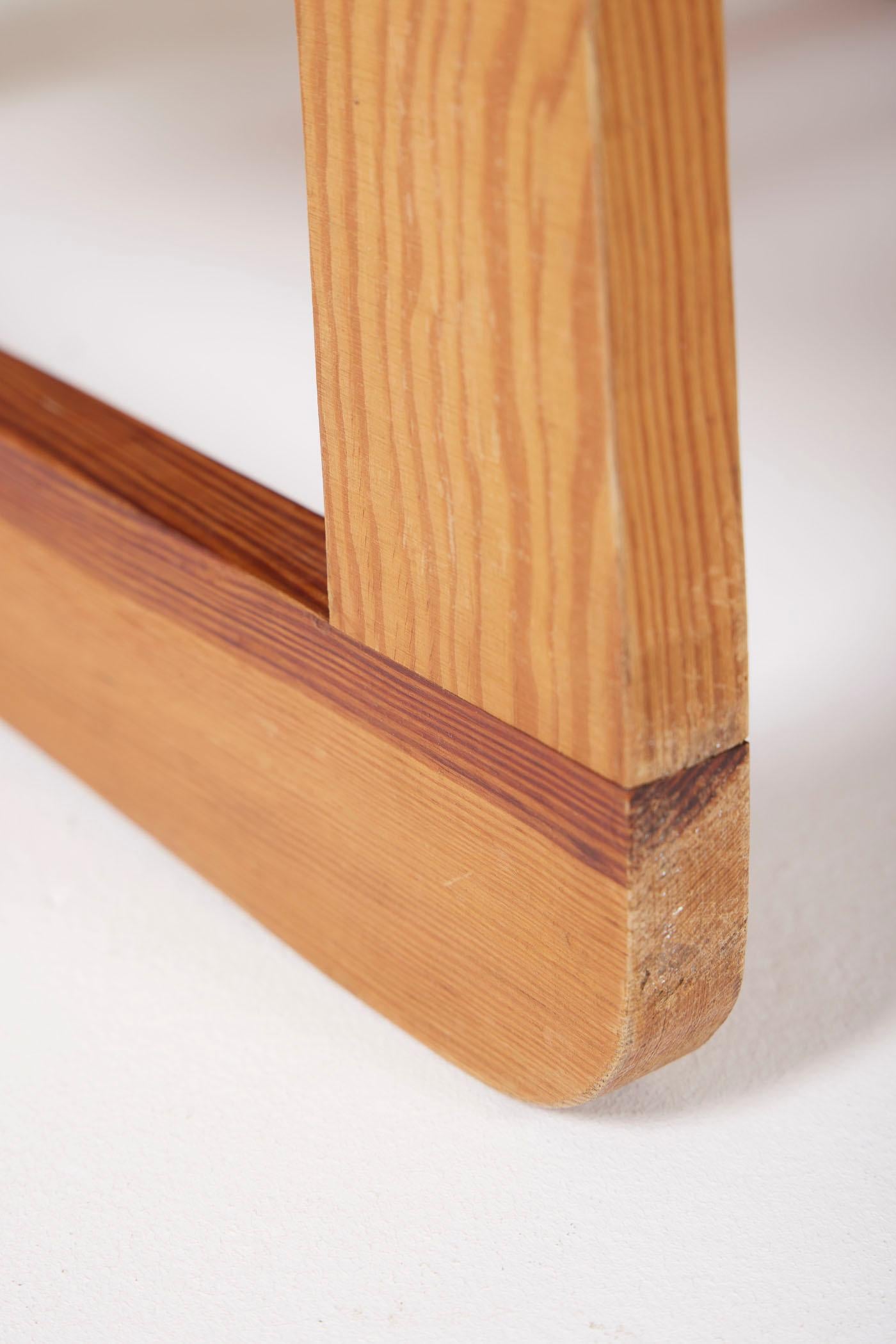 Wooden stool by Marcel Gascoin 8