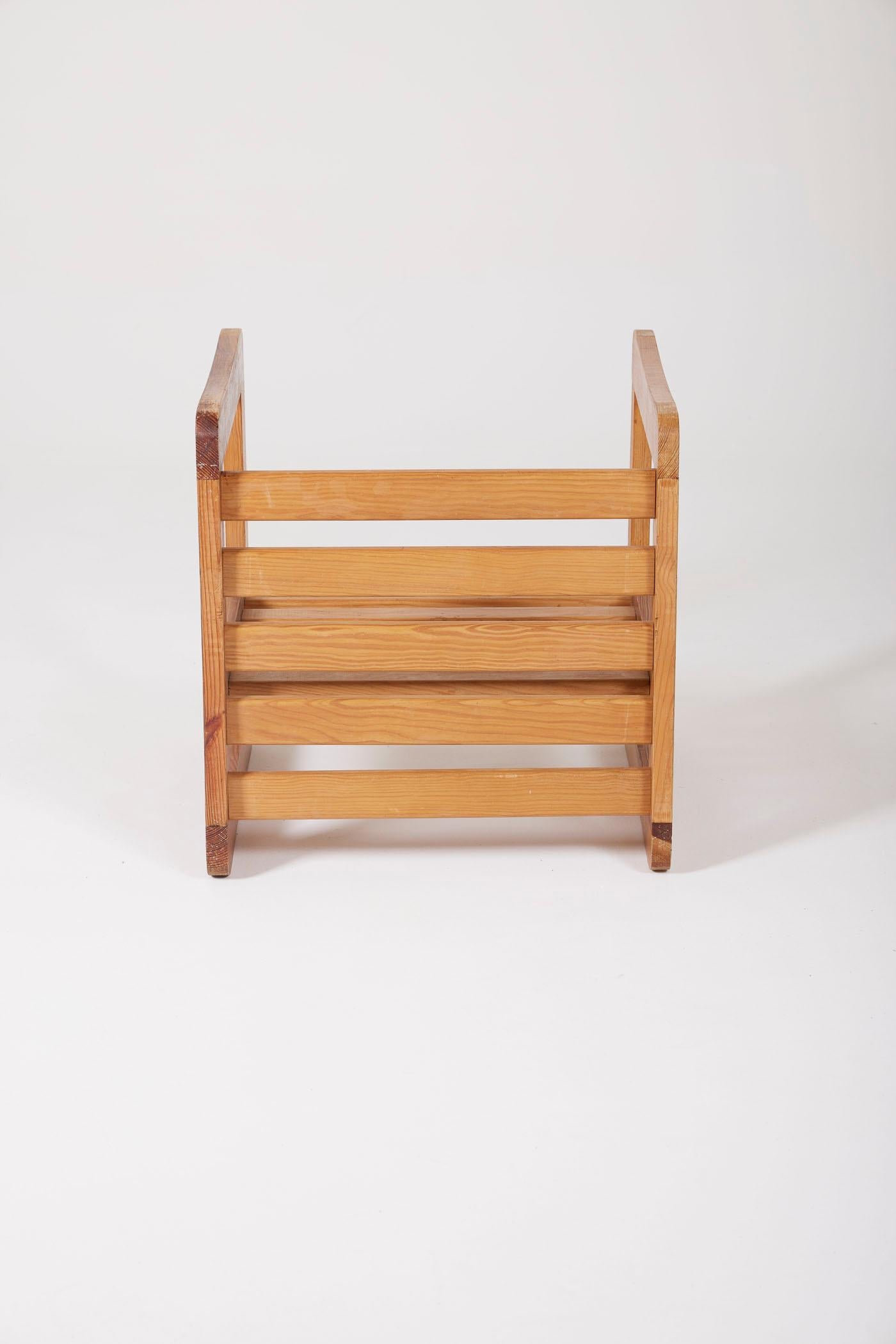 Wooden stool by Marcel Gascoin 4