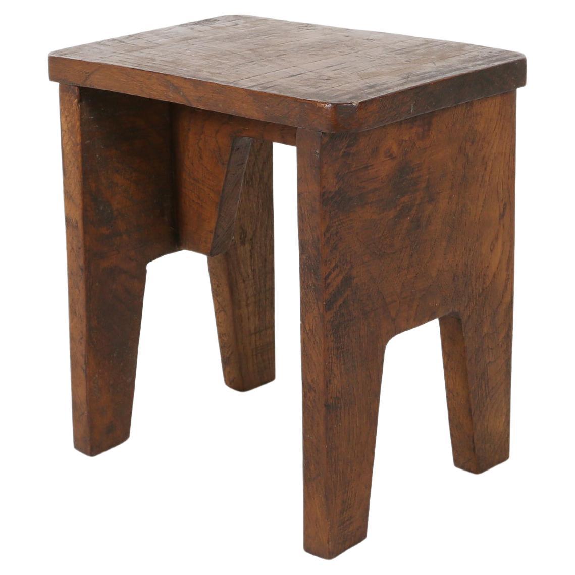Vintage Wooden Stool at 1stDibs
