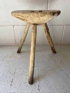 Wooden Stool from Mexico, circa Early 1970s