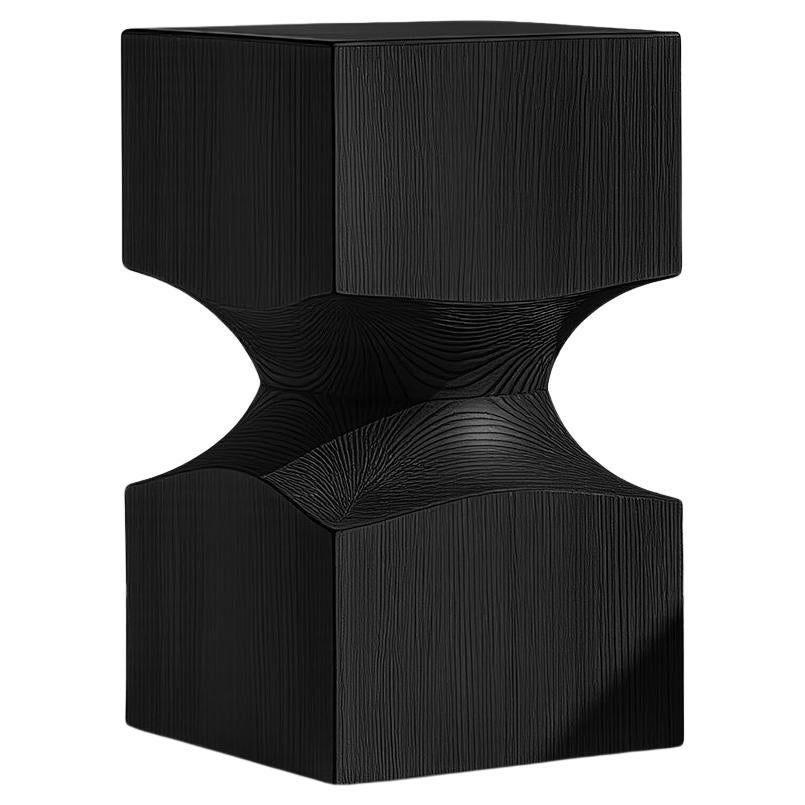 Wooden Stool Socle No60, Modern Solid Wood Furniture by Joel Escalona For Sale