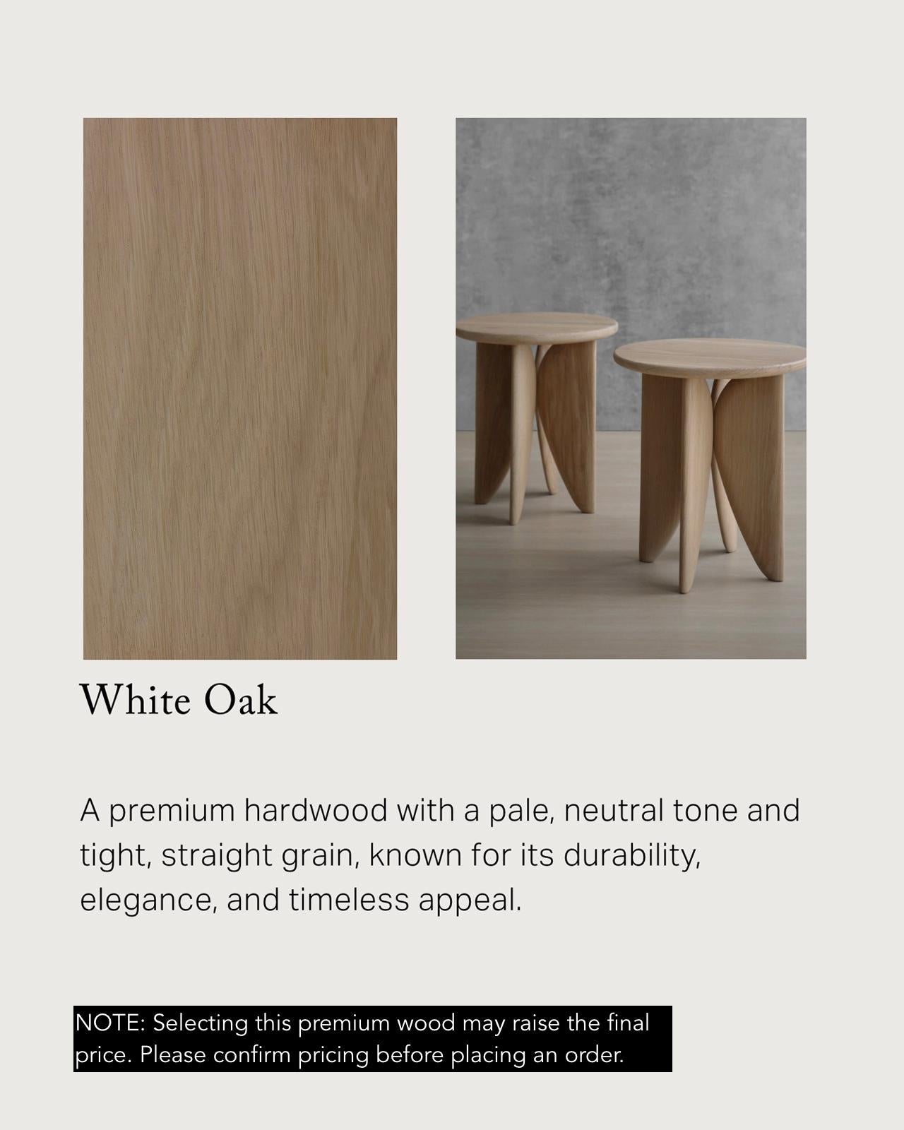 Wooden Stool Socle No63, Solid Wood Contemporary Piece by NONO For Sale 5