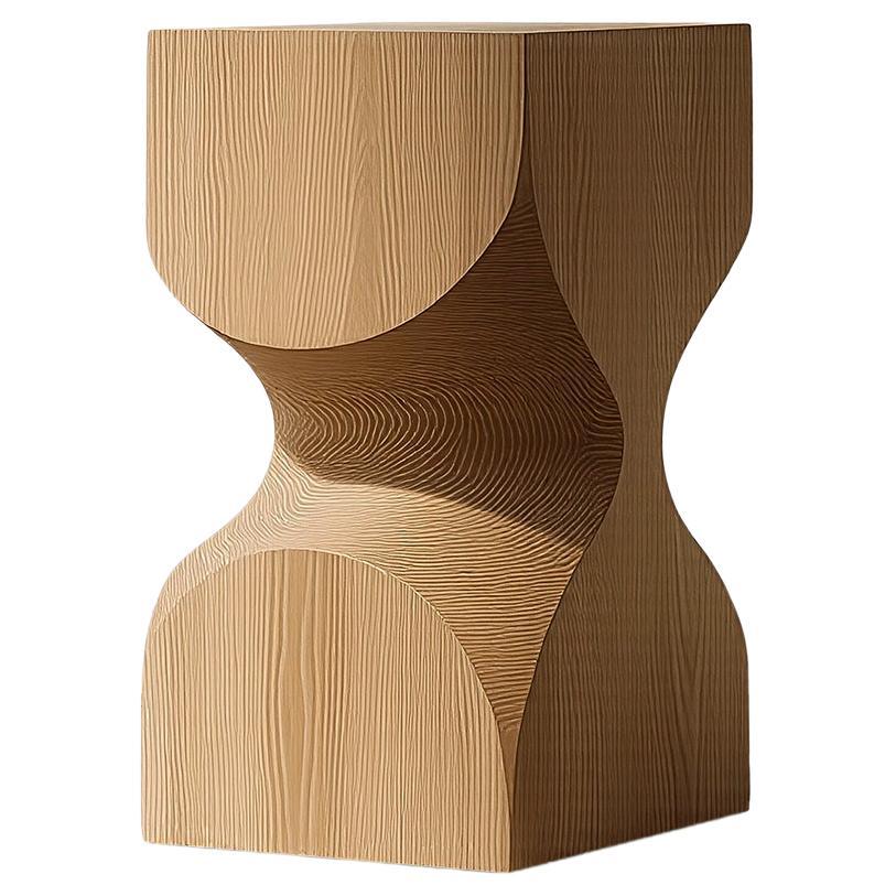 Wooden Stool Socle No63, Solid Wood Contemporary Piece by NONO