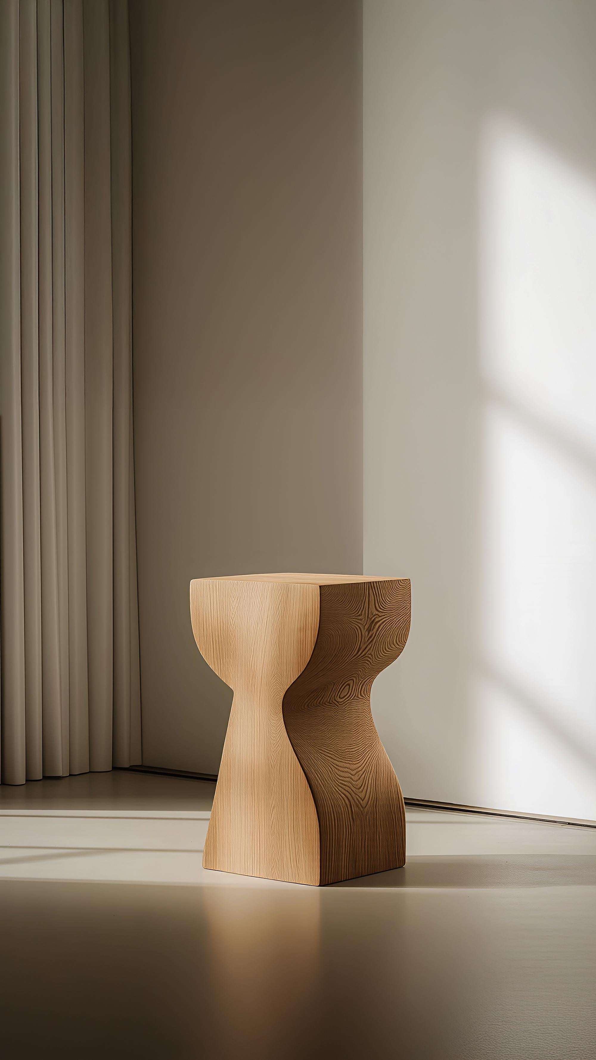 Mid-Century Modern Tabouret en bois Socle No72, Mobilier d'intérieur minimal par Joel Escalona en vente