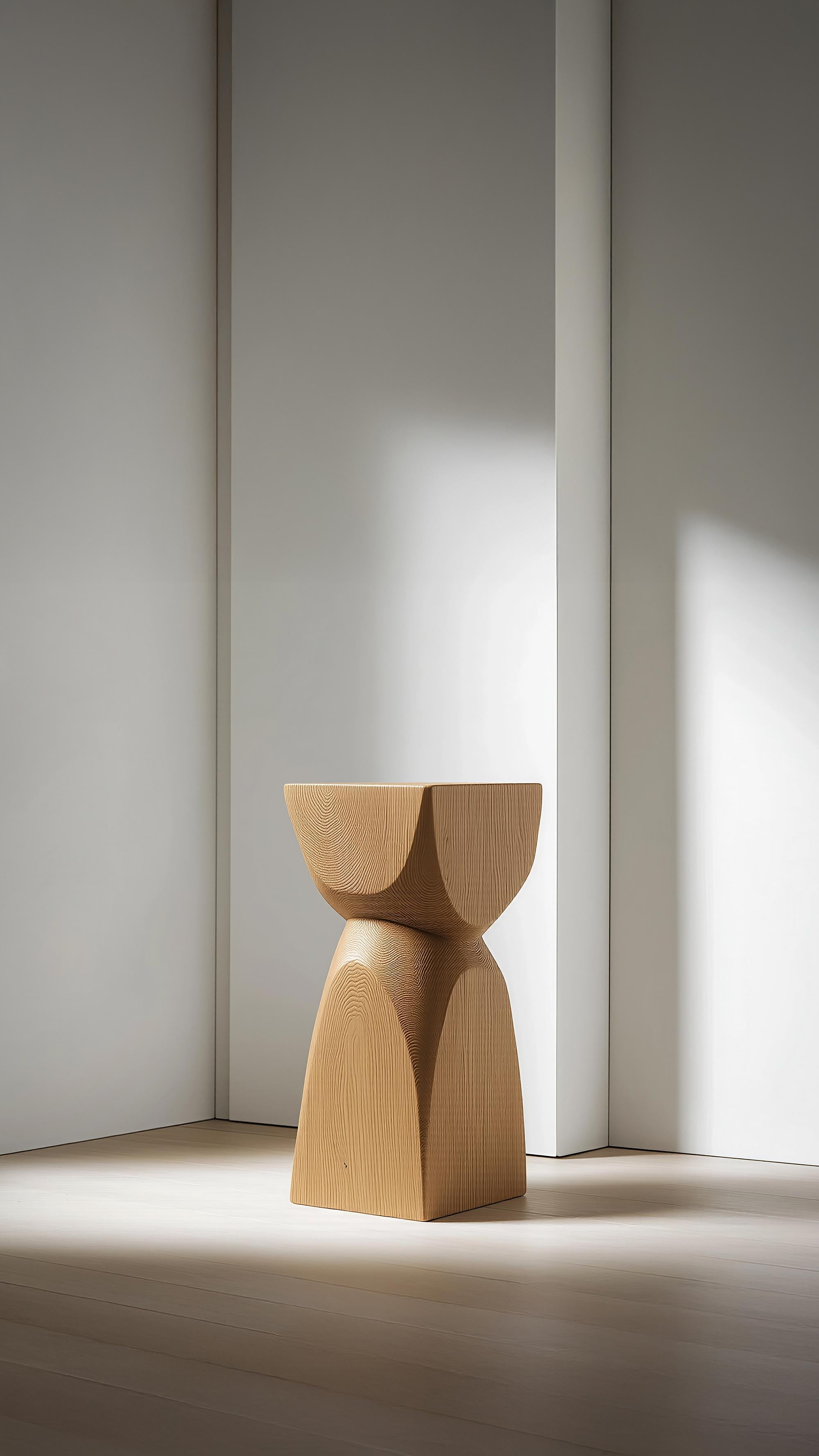 Mid-Century Modern Tabouret en bois Socle No78, By Design Modern de Joel Escalona en vente