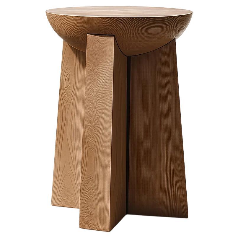 Holzhocker Socle No93, Zeitgenössische Minimalistische Möbel von NONO