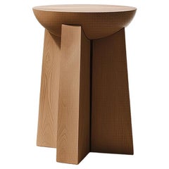 Holzhocker Socle No93, Zeitgenössische Minimalistische Möbel von NONO