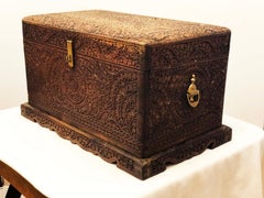 Wooden Storage Hand-Carved Decorative Box