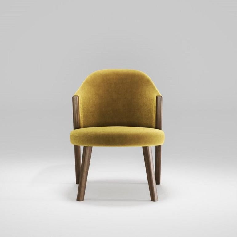 Holzstrukturierter Loungesessel mit Polsterung (Moderne) im Angebot