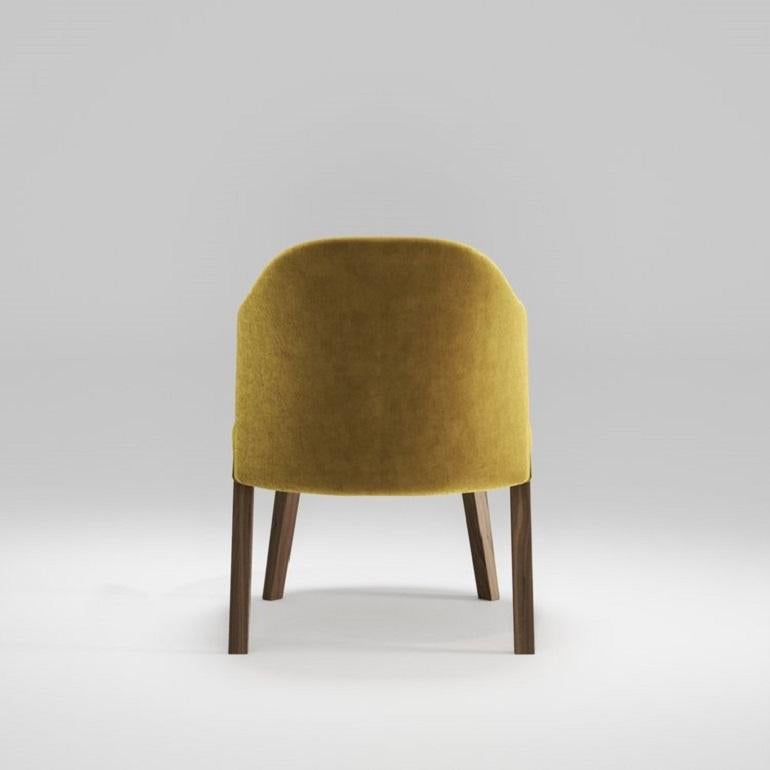 Holzstrukturierter Loungesessel mit Polsterung (Portugiesisch) im Angebot