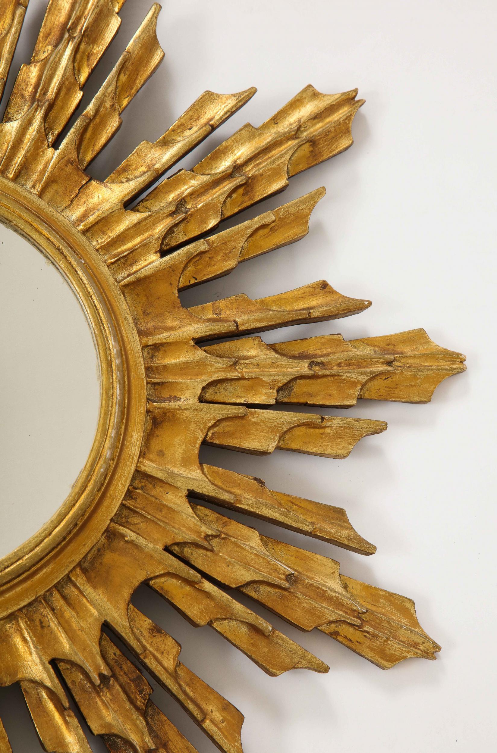 Spanish Wooden Sunburst Mirror