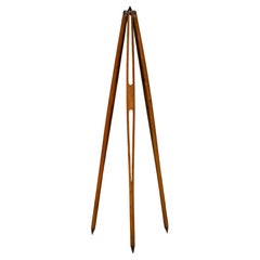 Antique Wooden Surveyor's Transit Scope Tripod c.1940