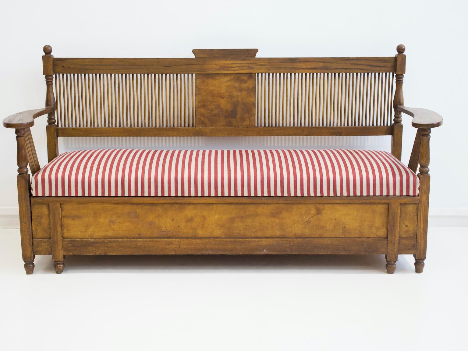 Wooden Swedish Sofa Designed by Carl Westman For Sale 1