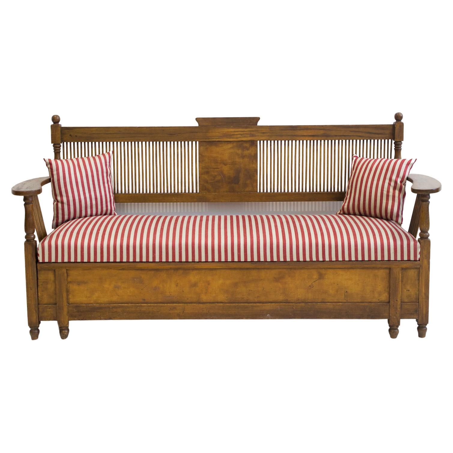Wooden Swedish Sofa Designed by Carl Westman