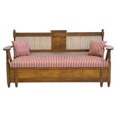 Antique Wooden Swedish Sofa Designed by Carl Westman