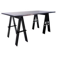 Mesa de madera de De Pas, D'Urbino, Lomazzi, producción Acerbis, años 60, Italia