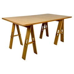 Holztisch von De Pas, D'Urbino, Lomazzi, Acerbis Produktion, 1960er Jahre, Italien