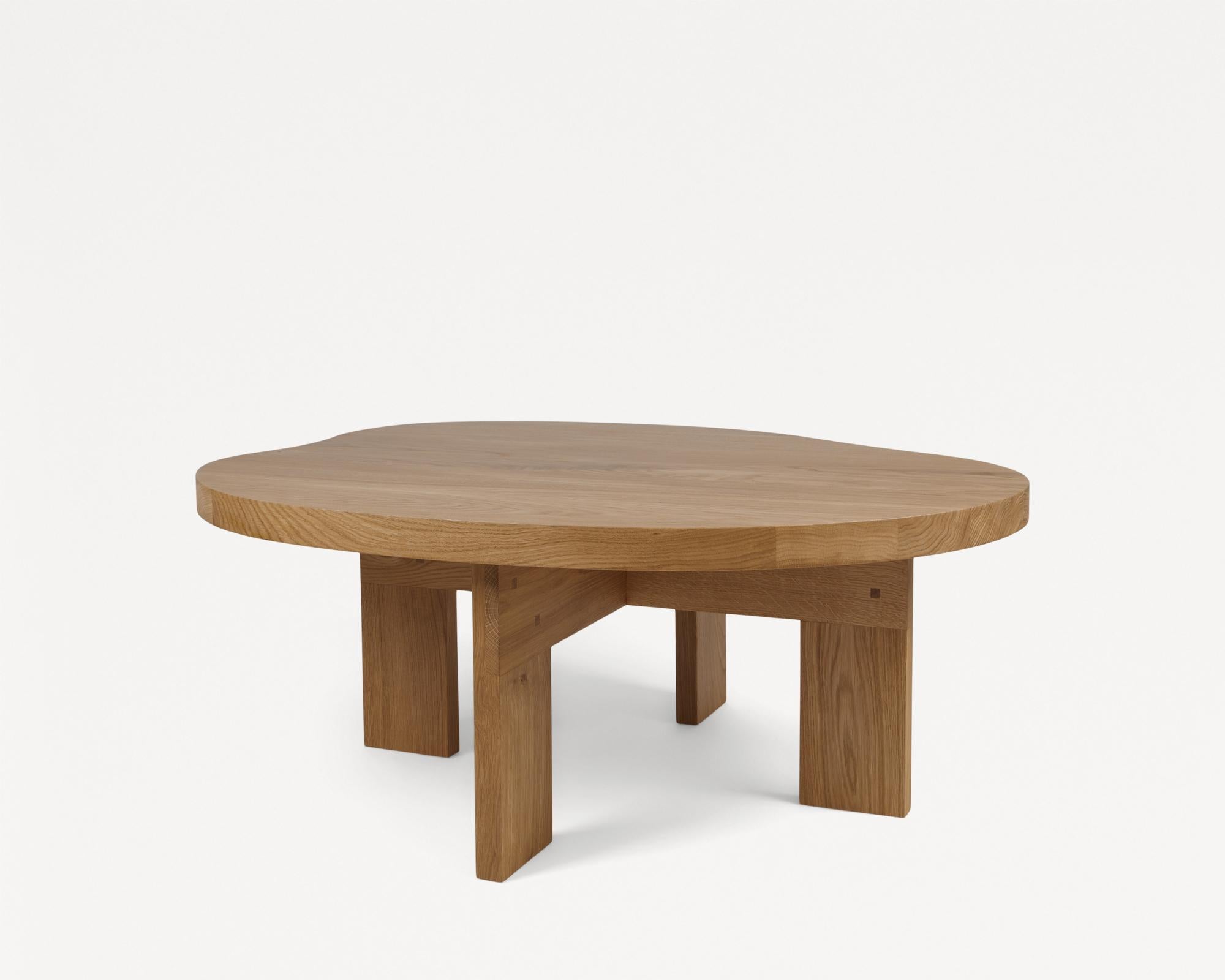 Scandinavian Modern Wooden Table Rustic Farmhouse Coffee Pond  For Sale