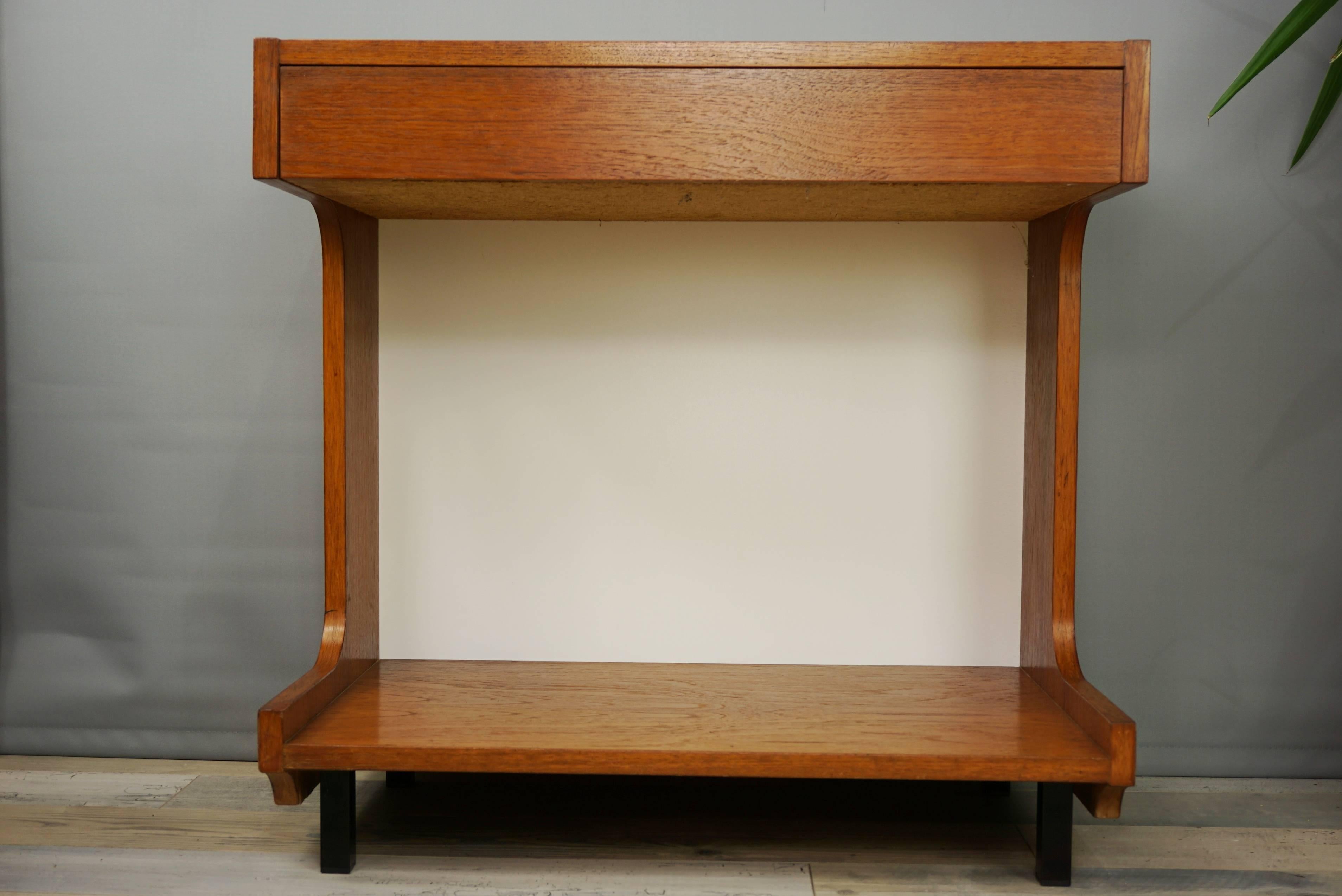 Wooden Teak Storage Cabinet Dutch Design from the 1950 1