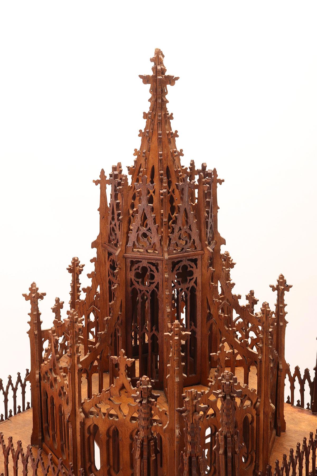 Wooden throne for Eucharistic exposition, Italy 1870.  6